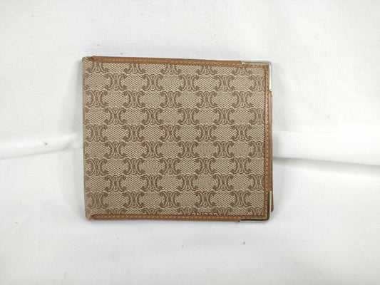 CELINE Macadam PVC Bifold Wallet M08 Brown