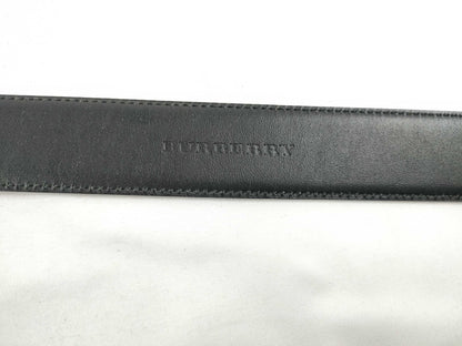 BURBERRY Leather Belt Black Belt