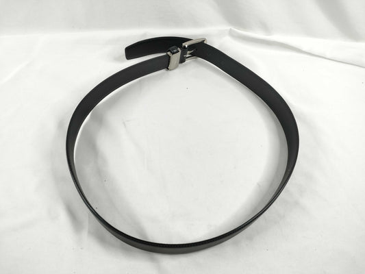 BURBERRY Leather Belt Black Belt