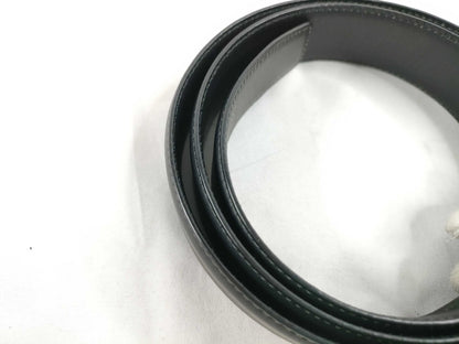 BURBERRY Leather Belt Black Belt
