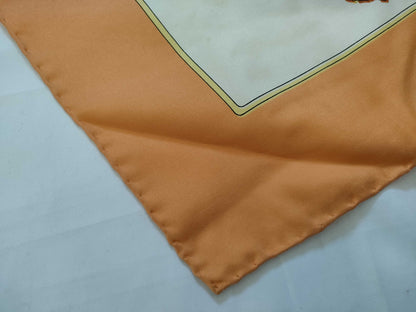 CELINE Silk Scarf Orange Other Accessories
