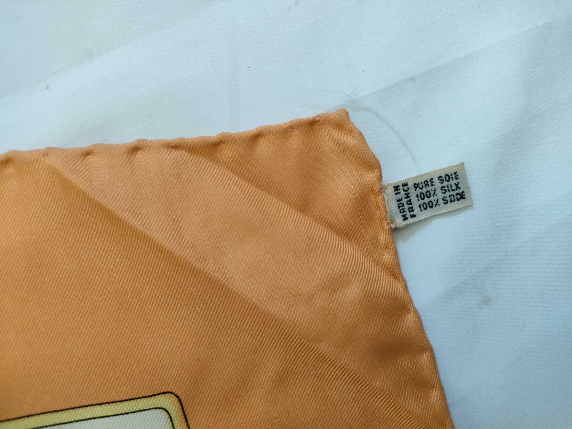 CELINE Silk Scarf Orange Other Accessories