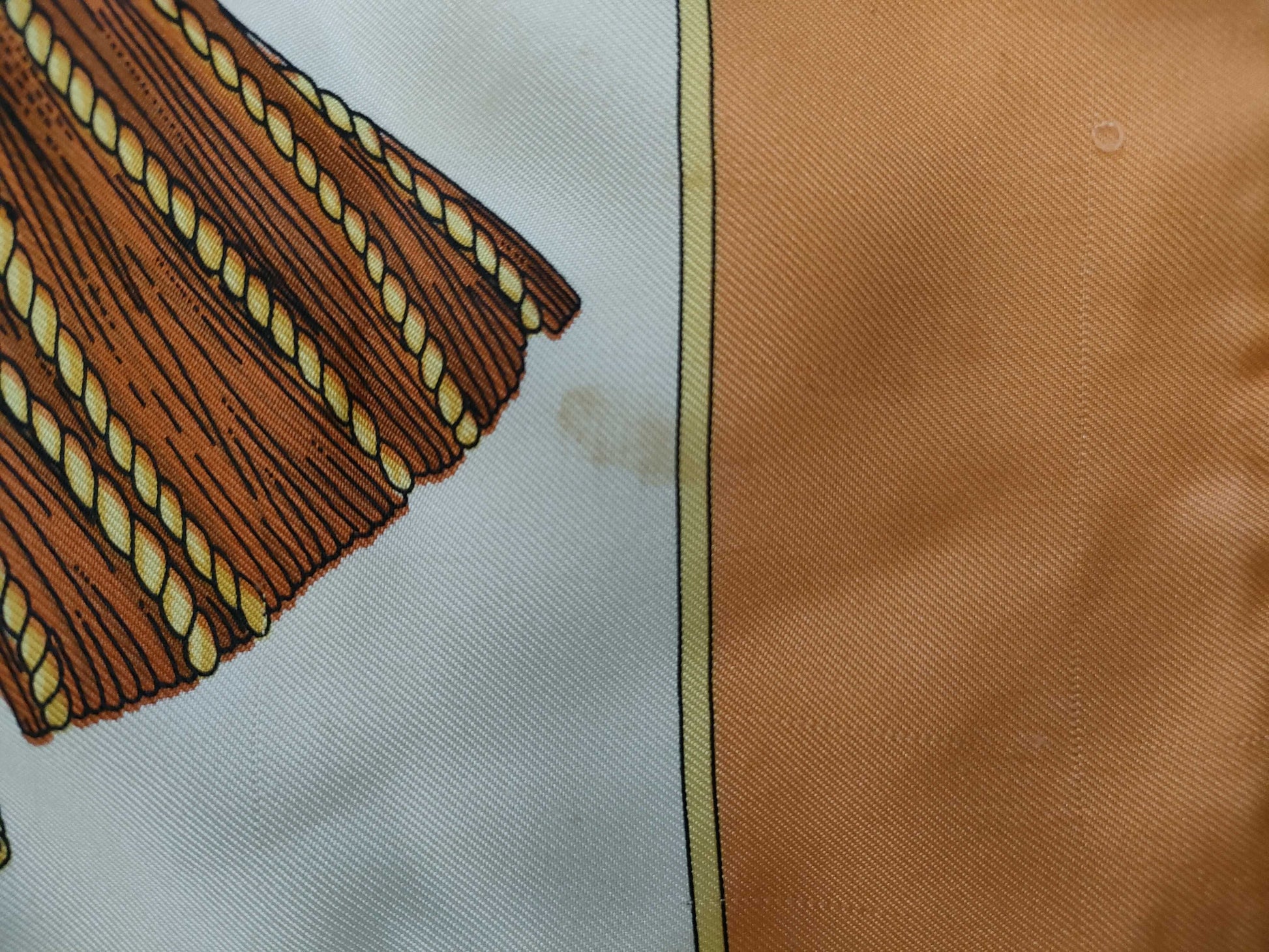 CELINE Silk Scarf Orange Other Accessories