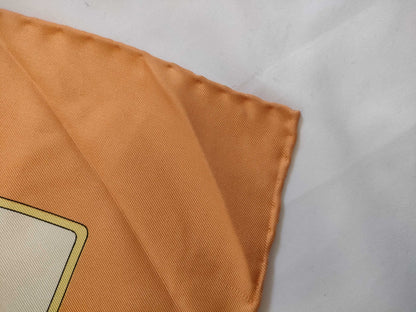 CELINE Silk Scarf Orange Other Accessories