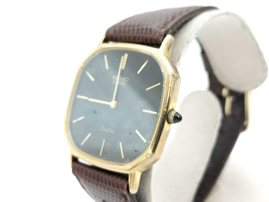 SEIKO Dolce 6020-5950 180361 Quartz Black Dial Women's Watch Not Working/No Operational Guarantee