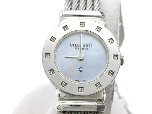 CHARRIOL Geneve 028S 00.5577 Quartz Blue Shell Dial Women's Watch 