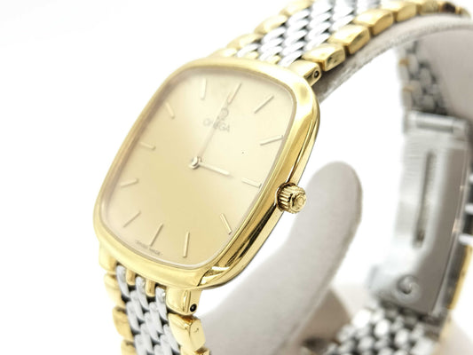 OMEGA 53740723 Quartz Gold Dial Women's Watch 