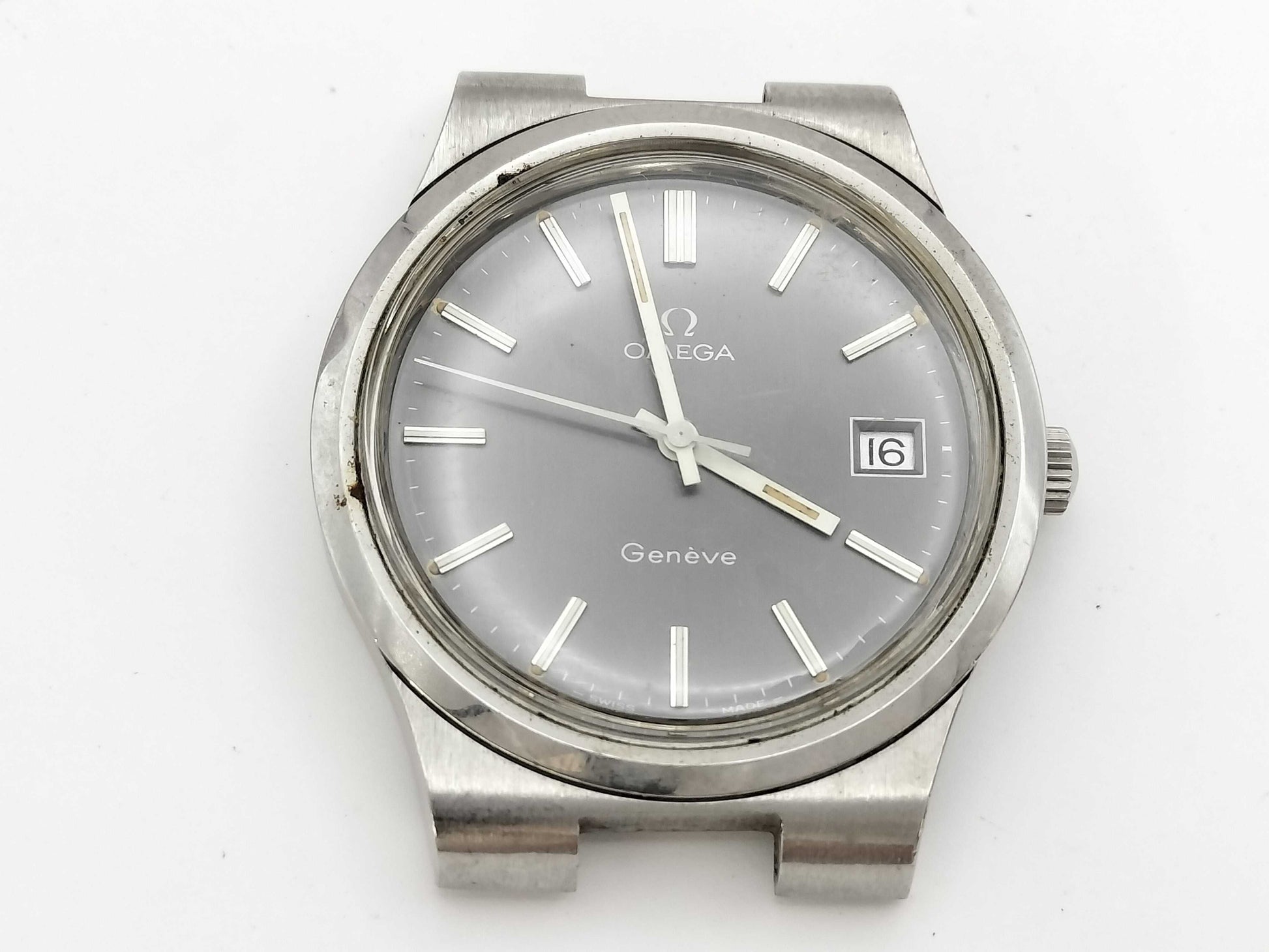 OMEGA Hand-Wound Gray Dial Non-Moving Men's Watch