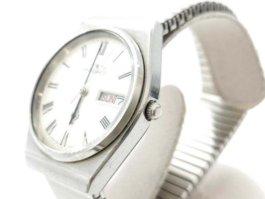 SEIKO Road Quartz 7853-7010 861837 Quartz White Dial Men's Watch 