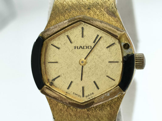 RADO 305 32012 Manual Winding Gold Dial Women's Watch