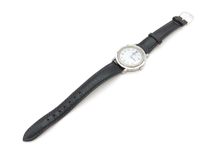 HERMES Clipper 236027 Quartz White Dial Women's Watch 