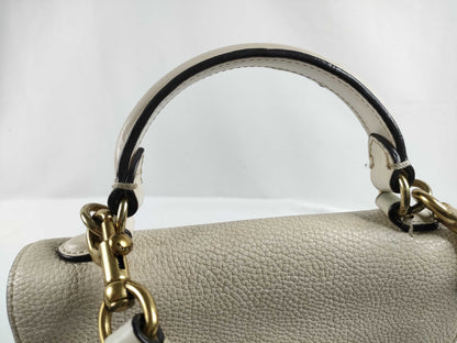 COACH Leather 2-Way Handbag 636 White Handbag
