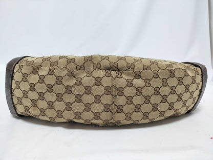 GUCCI GG Canvas Gucci Abbey GG Canvas Tote Bag 130736 493492 Beige Handbag
