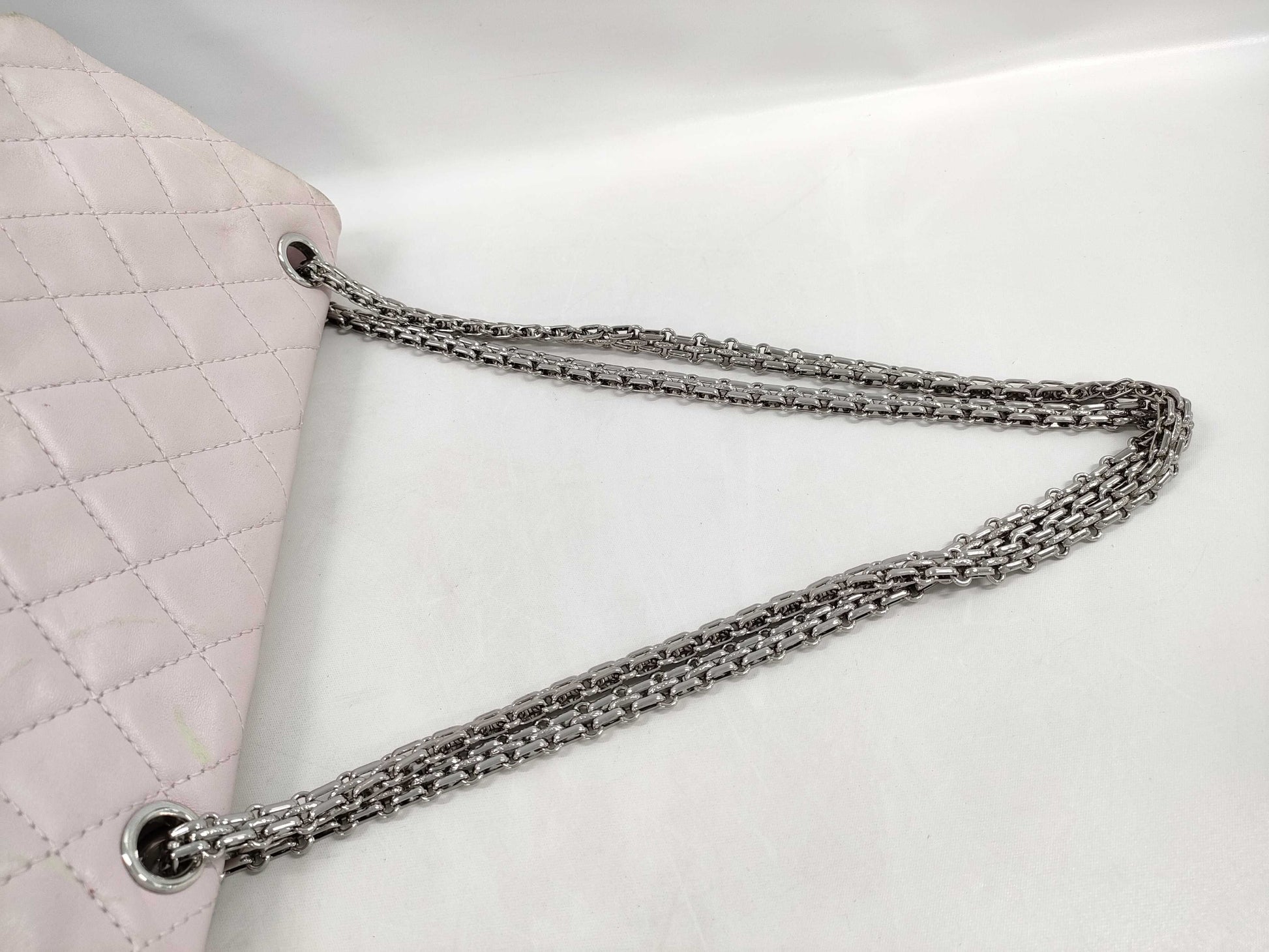 CHANEL Matelasse Lambskin Double Flap Double Chain Shoulder Bag 12875050 Pink Shoulder Bag