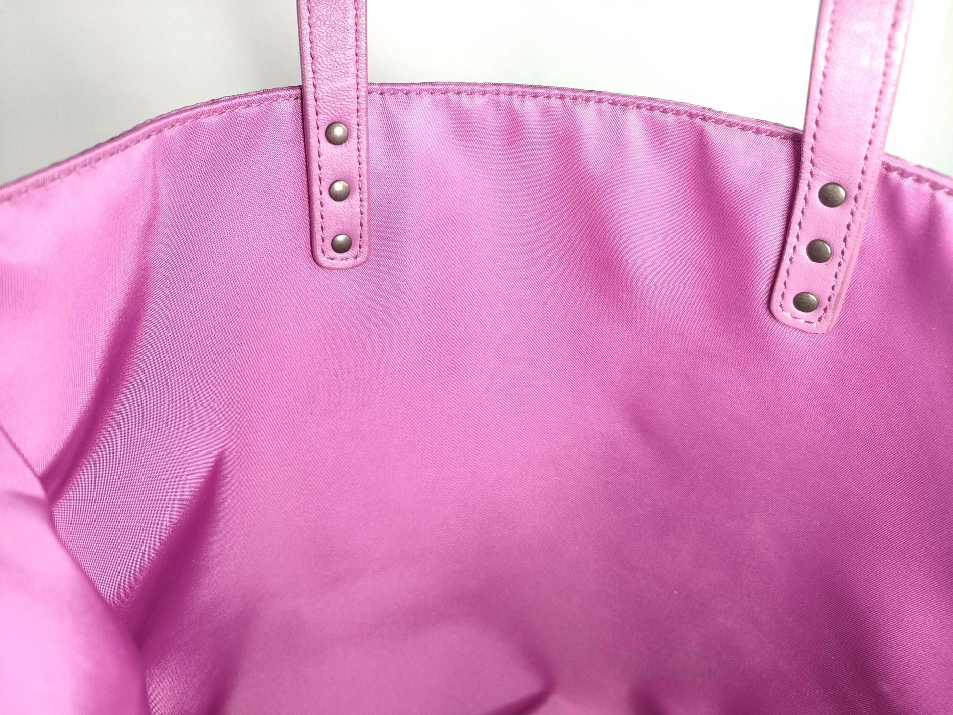 BOTTEGA VENETA Intrecciato Illusion Nylon Tote Bag, Purple