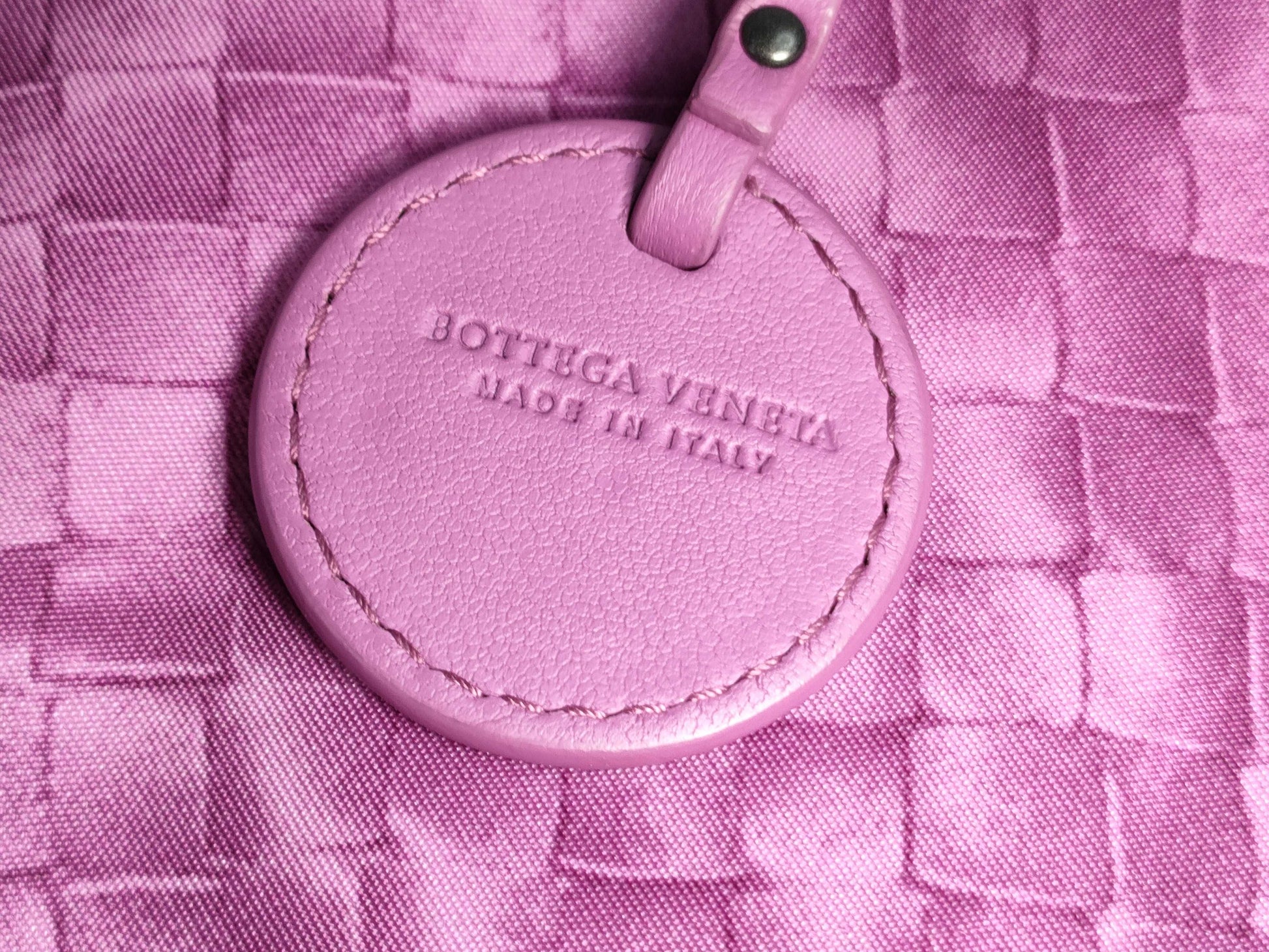 BOTTEGA VENETA Intrecciato Illusion Nylon Tote Bag, Purple