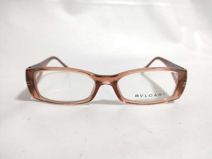  BVLGARI Bulgari Plastic and Metal Glasses 457 B 668 52□17 135 Brown Sunglasses