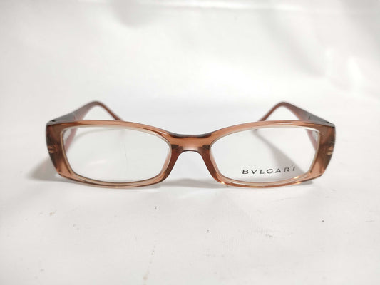  BVLGARI Bulgari Plastic and Metal Glasses 457 B 668 52□17 135 Brown Sunglasses