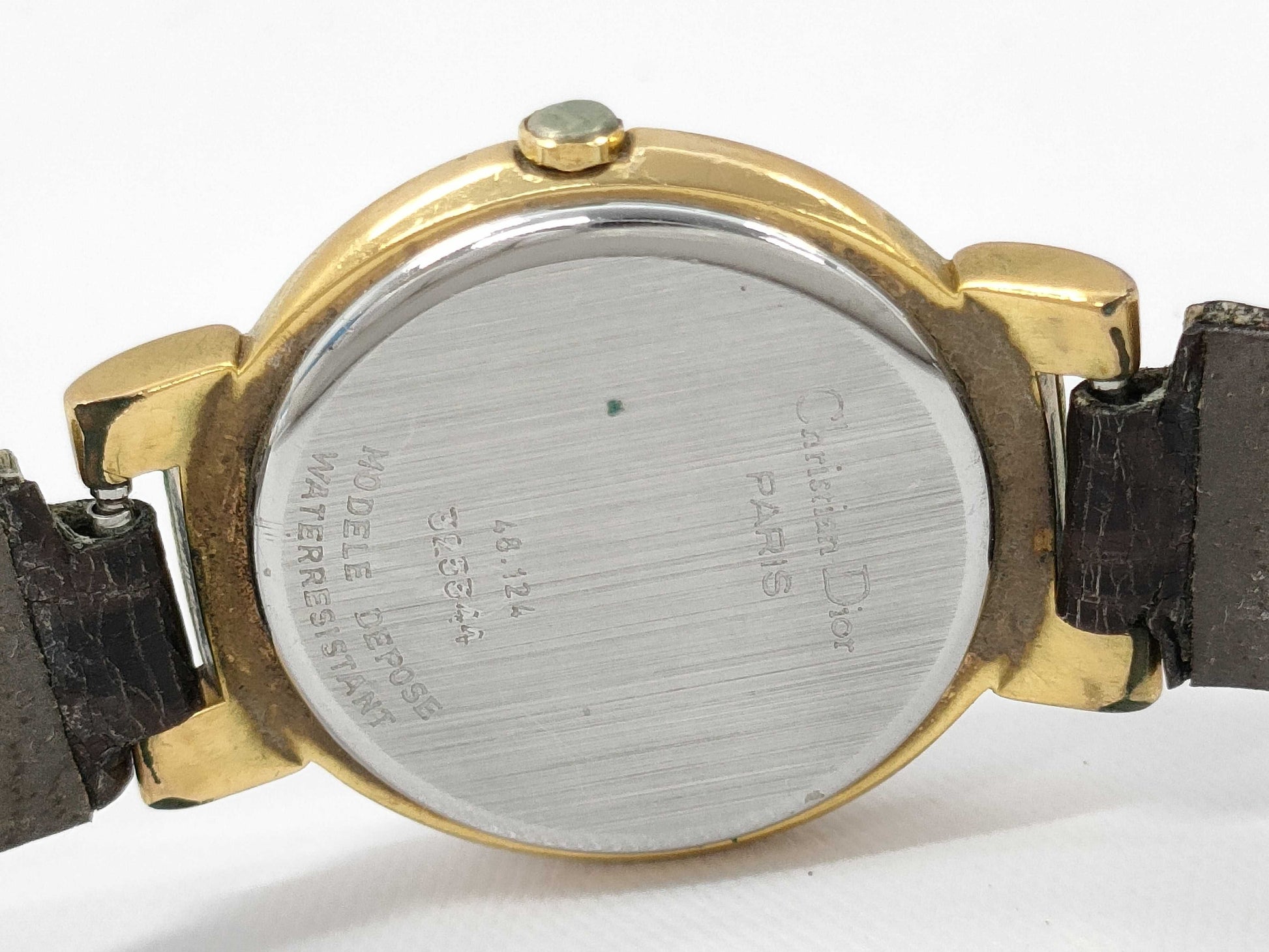 Dior 48.124 325344 QZ Women's Watch, Not Working, No Operational Guarantee