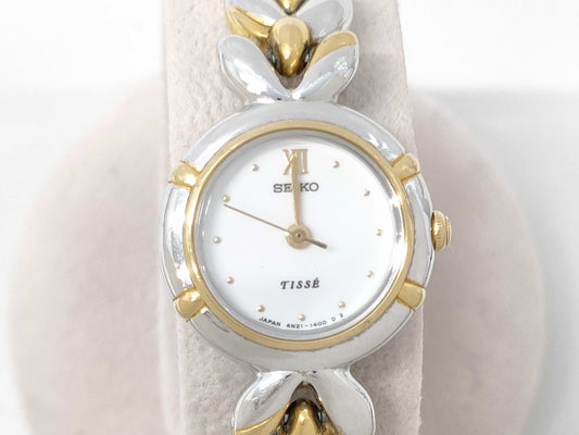 SEIKO Tissé 4N21-0730 3N0352 QZ Women's Watch, Not Working, No Operational Guarantee