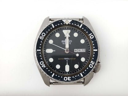 SEIKO Diver 7548-7000 119639 QZ Men's Watch, Not Working, No Operational Guarantee