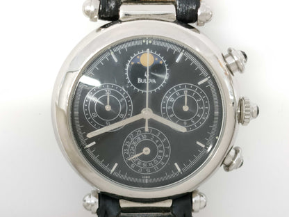 Bulova BVC305 726 48531 Quartz Black Dial Men's Watch 