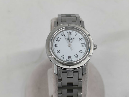 HERMES Clipper CL4.210 1991055 QZ Women's Watch, Not Working, No Operational Guarantee