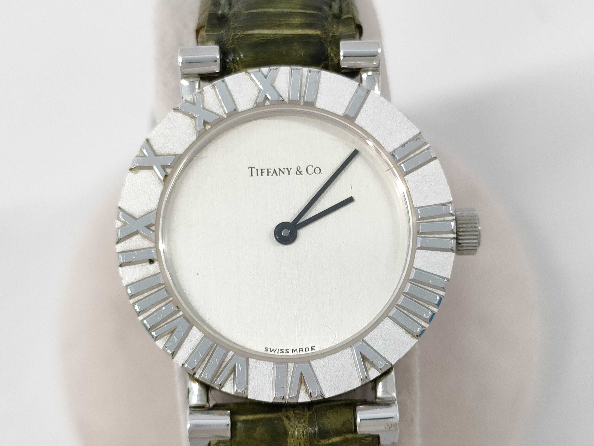 Tiffany & Co. Atlas L0640 21-472 QZ Women's Watch, Not Working, No Operational Guarantee