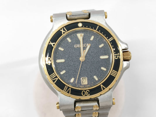 GUCCI 9700M 0014026 QZ Men's Watch, Not Working, No Operational Guarantee
