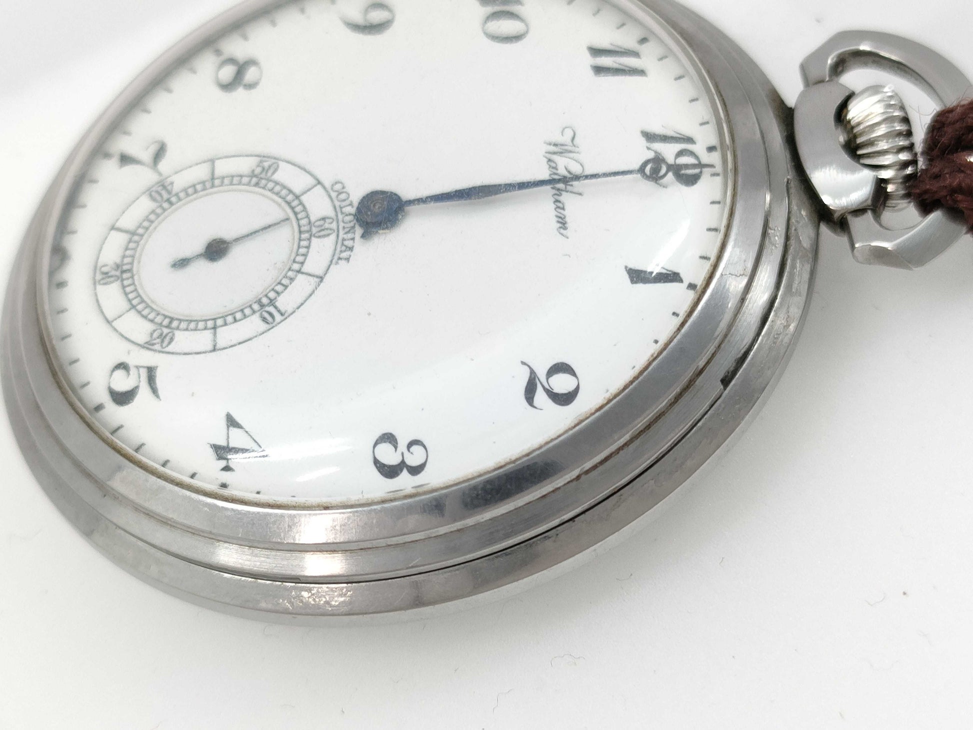 WALTHAM hand-wound pocket watch, current condition, non-working