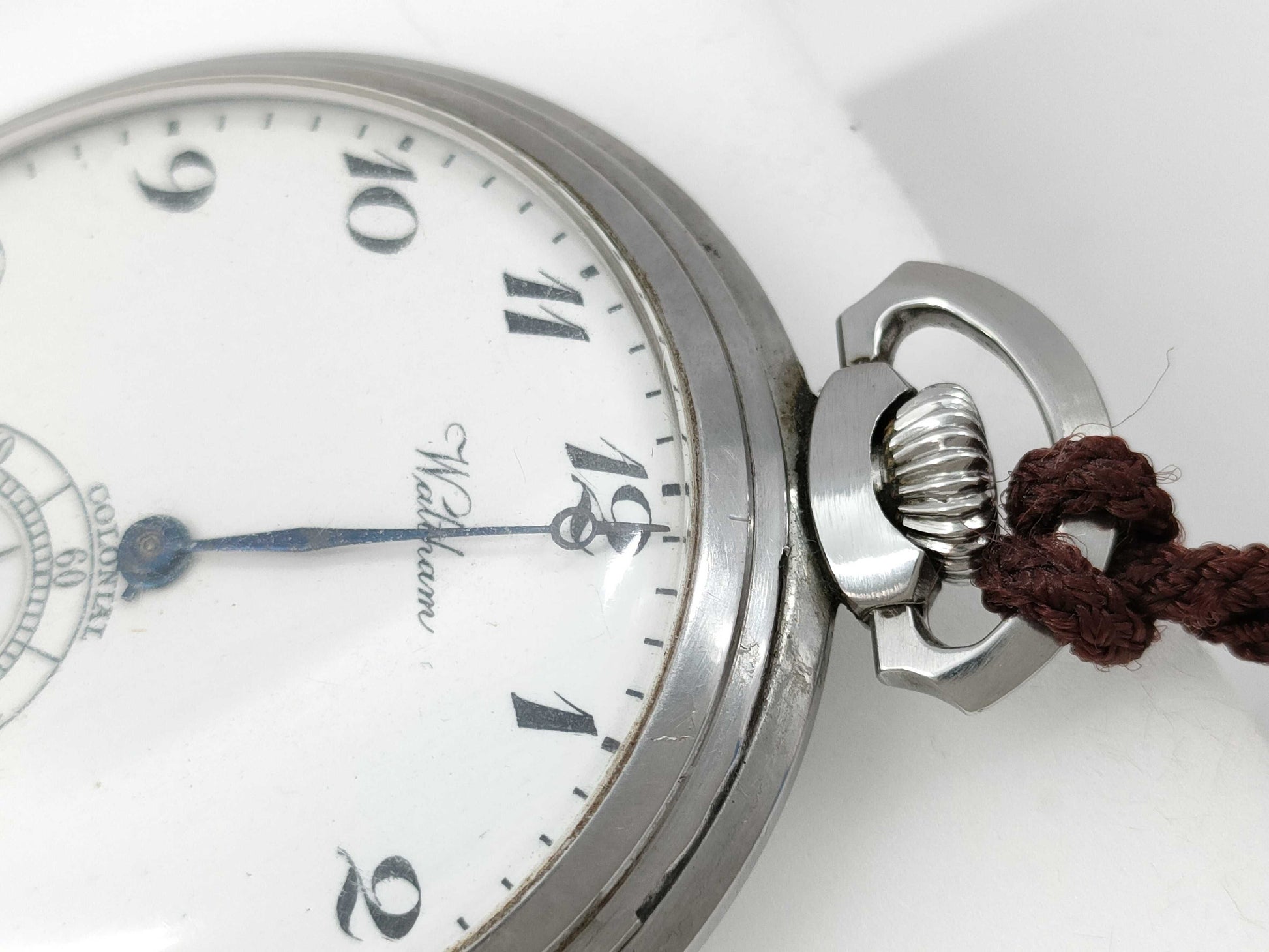 WALTHAM hand-wound pocket watch, current condition, non-working