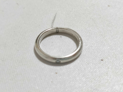 Tiffany & Co. Stacking Band Ring in SV925 with Diamonds and Silver
