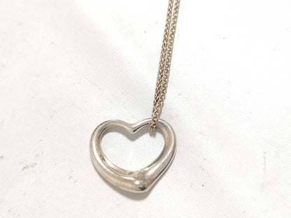 Tiffany & Co. Tiffany Open Heart Necklace SV925 Silver Necklace