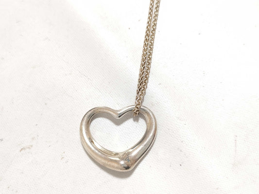 Tiffany & Co. Tiffany Open Heart Necklace SV925 Silver Necklace