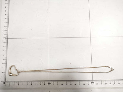 Tiffany & Co. Tiffany Open Heart Necklace SV925 Silver Necklace