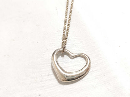 Tiffany & Co. Tiffany Open Heart Necklace SV925 Silver Necklace