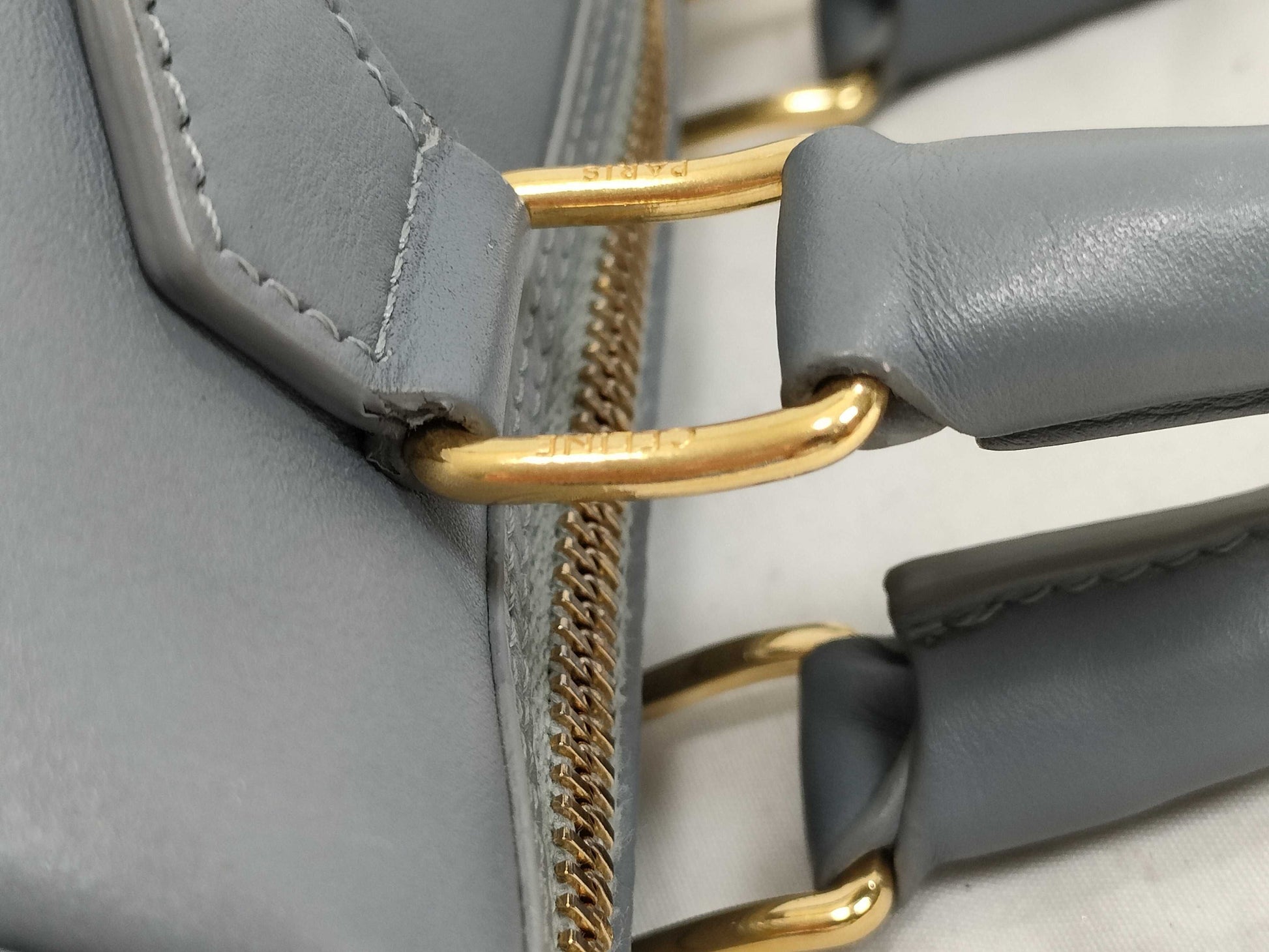 CELINE Cuir Triomphe Mini Boston Handbag