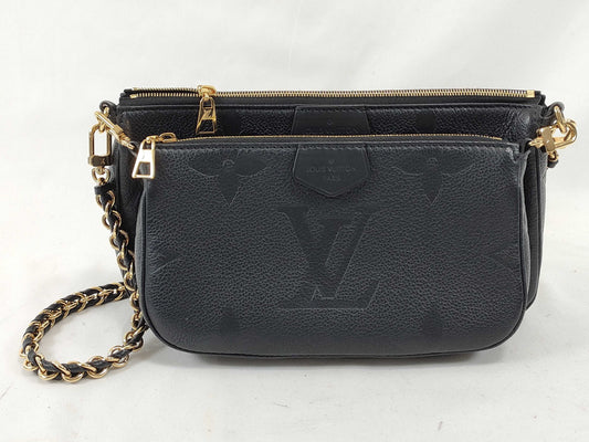 LOUIS VUITTON Monogram Empreinte Empreinte Multi-Pochette Accessoires M80399 Shoulder Bag