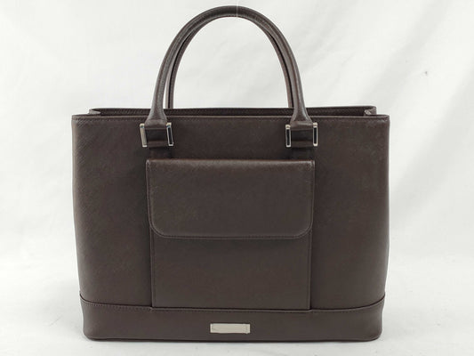 BURBERRY Leather Tote Bag Handbag Handbag