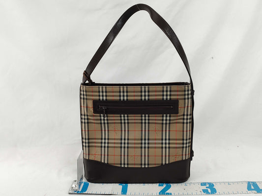 Burberry Nova Check One-Shoulder Bag with Charm