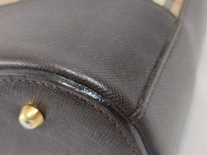 Burberry Nova Check One-Shoulder Bag with Charm