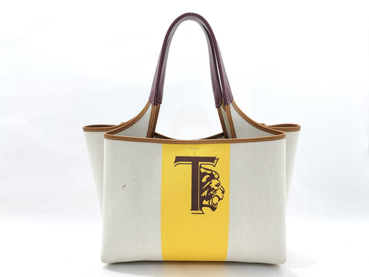 TODS Tod's Two-Tone Lion Tote Bag