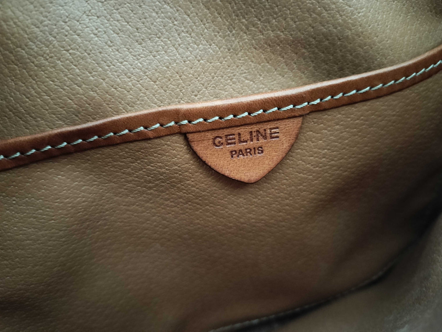 CELINE Macadam PVC Shoulder Bag M10 Brown