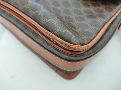 CELINE Macadam PVC Shoulder Bag M10 Brown