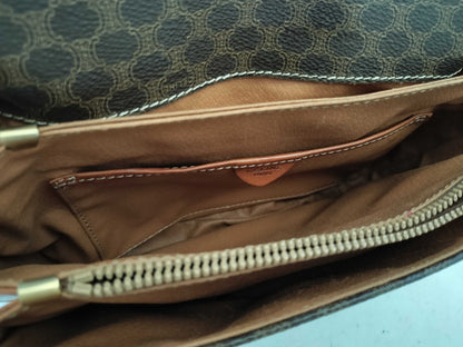 CELINE Macadam PVC Shoulder Bag M10 Brown