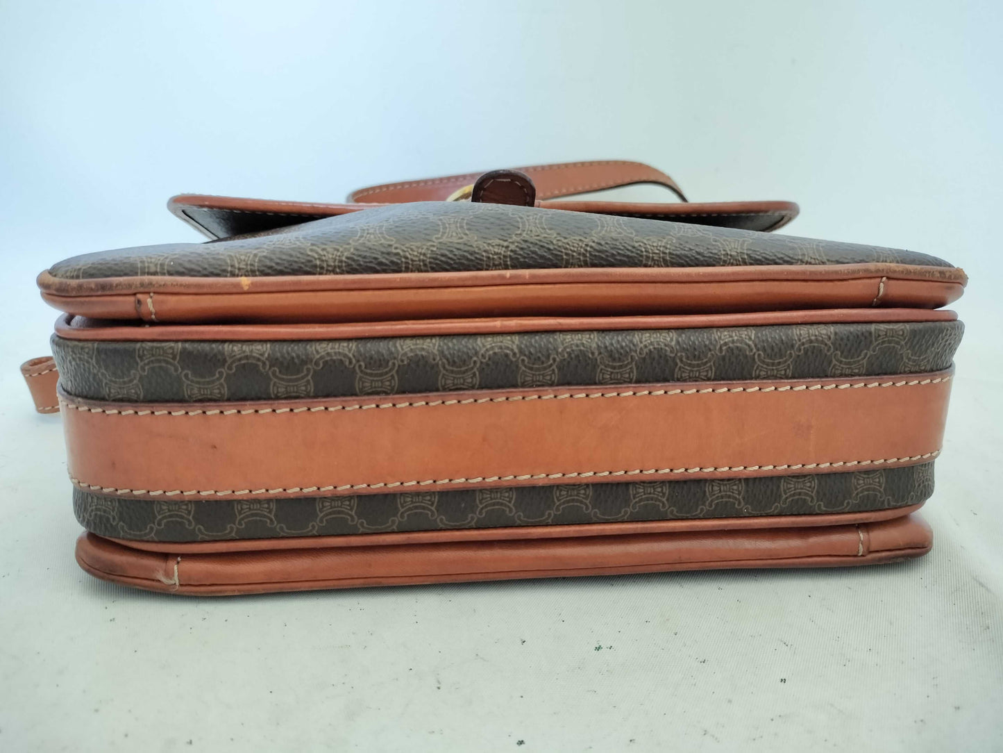 CELINE Macadam PVC Shoulder Bag M10 Brown