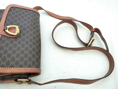 CELINE Macadam PVC Shoulder Bag M10 Brown