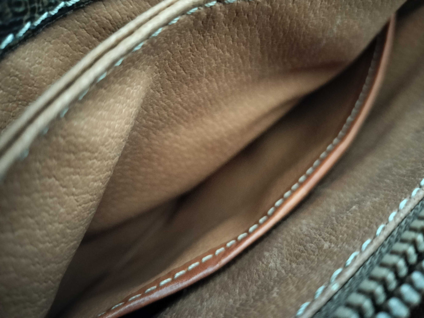 CELINE Macadam PVC Shoulder Bag M10 Brown