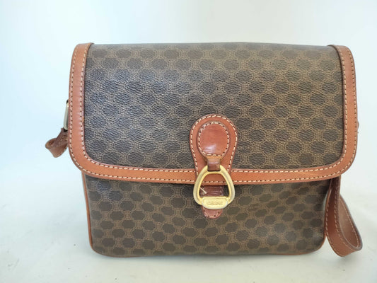CELINE Macadam PVC Shoulder Bag M10 Brown