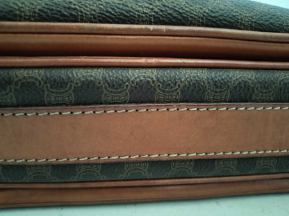 CELINE Macadam PVC Shoulder Bag M10 Brown